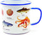 Gift Republic Sea Life Enamel Mug, 450 ml, Multicolor...