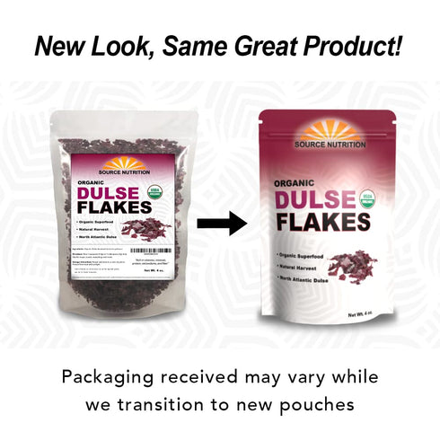 Organic Dulse Flakes - Sun Dried, Wild Crafted, North Atlantic Dulse - Palmaria Palmata (4 oz)...