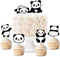 Panda Cupcake Toppers Picks 24pcs - Panda Party Supplies Birthday & Baby Shower...