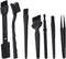 Computer Keyboard Cleaning Brush Kit, Portable Plastic Handle Nylon Cleaning Brushes-Black Set of 7...