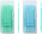 Toothpicks,Tooth Picks Flossers with Bristles,Double-Side Dental Picks,Plastic Toothpicks Disposable,Portable Package(40 Count×2Pack)...