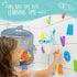 Comfylife 2 x Mesh Bath Toy Organizer + 6 Ultra Strong Hooks + 36 Bath Letters & Numbers – Eco-Safe, Fun, Educational Foam Letters and Perfect Toy...