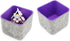 2-Piece Office Drawer Organizer bins for School Dorm Home Kitchen bathroom bedroom Closet Cabinet Desk Junk storage boxes (Purple)...