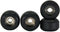 Teak Tuning CNC Polyurethane Fingerboard Bearing Wheels, Black - Set of 4 Wheels - Durable Material with a Hard Durometer...