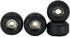 Teak Tuning CNC Polyurethane Fingerboard Bearing Wheels, Black - Set of 4 Wheels - Durable Material with a Hard Durometer...