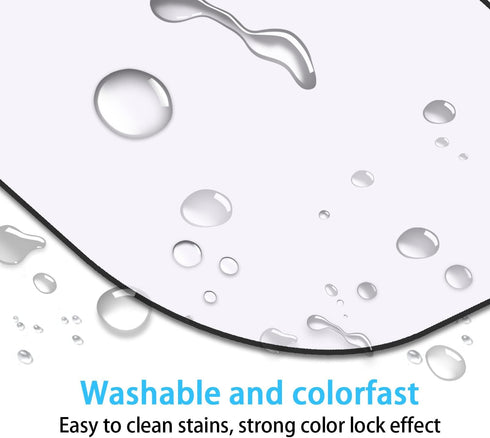 Mini Mouse Pad, 6x6 Inches, Waterproof Non-Slip Rubber Base, for Laptop, Keyboard Tray, Wireless Mouse, Home, Office, Travel (white)...