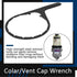 6 Inch Colar/Vent Cap Fuel Filter Wrench for 380134 382 Compatible with Detroit Diesel Truck Engines Cummins Engines, Davco 382 Filter Wrench Blac...