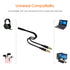 Maeline Headphone Splitter Adapter, 3.5mm Mic Cable for Computer, Headset 3.5mm Female to 2 Dual Male Microphone Audio Stereo Jack Earphones Port ...
