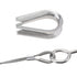 1/4" Wire Rope Thimbles 6Pcs, M5 Stainless Steel Thimble for Diameter Cable Rigging...
