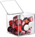 Thickened Acrylic Coffee Pod Holder Organizer Clear Capsule Holder Storage Box, Transparent Desktop Tea Display Case 4.7x4.7x4.7 in, No Assembly R...