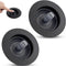 2PCS Black Kitchen Sink Strainer Stopper Combo 3-in-1 Pop Up Sink Drain with Stainless Steel Shell for US Standard 3-1/2 inch Drain Filter, Anti-c...
