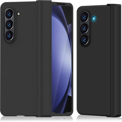 Migexxkj for Samsung Galaxy Z Fold 5 Case with Hinge Protection,Full Body Protective Cover Hard PC Ultra Slim Anti-Scratch Shockproof Lightweight ...