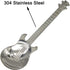 Maydahui 6PCS Guitar Spoons Music Note Teaspoon Set 18/10?304 ?Stainless Steel Musical Notation Dessert Spoon for Coffee Stirring Drink Mixing Mil...