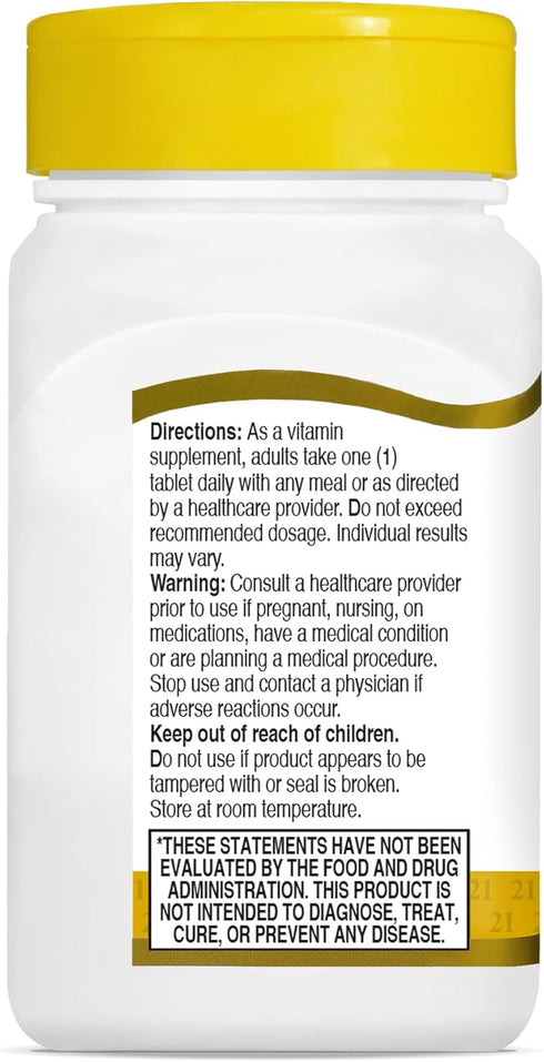 21st Century B 12 1000 mcg Prolonged Release Tablets, 110 Count...