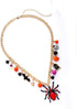 XOCARTIGE Halloween Pumpkin Pendant Necklace Witch Cat Charms Necklace Party Ghost Long Chain Necklaces for Women Girls...
