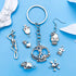 ALIMITOPIA Skull Head Charm Skeleton Bone Halloween DIY Jewelry Making Charm Pendant for Punk Necklace Bracelet Accessaries(32pcs;Silver Tone)...