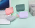 Silicone Headphone Organizer Wired Earbud Case Pouch, Portable Data Cable Organizer Case, Silicone Coin Purse Pouch Change Holder for Women and Me...