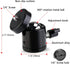 Universal 1/4" Swivel Mini Ball Head Screw Tripod Mount?2 Pack?, EszkozTA360 Degree Rotating Mount Base Adapter for DSLR Cameras HTC Vive Tripods ...