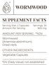 Wormwood 60 Capsules | High-Potency Capsules, Herbal Dietary Supplements | Made with Vegetable Capsules and Wormwood (Artemisia Absinthium) Dried ...