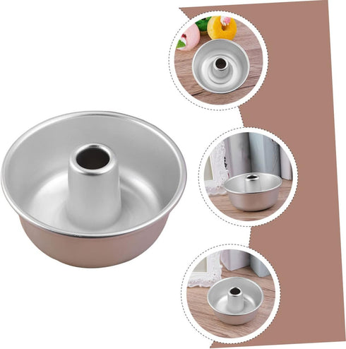 4pcs Donut Pan for Baking, Aluminum Alloy Donut Mold Cake Pan Doughnut Cake Mould Bakery Baking Tools Bakeware for baking muffins, cupcakes...