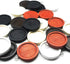 Allazone 45 PCS Wooden Pendant Trays 25 MM 5 Colors Round Pendant Cabochon Craft Bases for DIY Jewelry Gift Making...