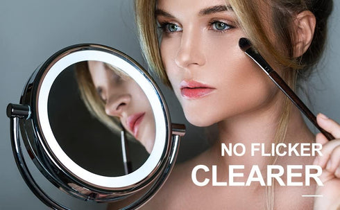 No flicker double-sided mirror bulb 40W equivalent for Conair illuminations Makeup Mirror 10x Double Sided Illuminated Mirror Fits Jerdon Makeup M...