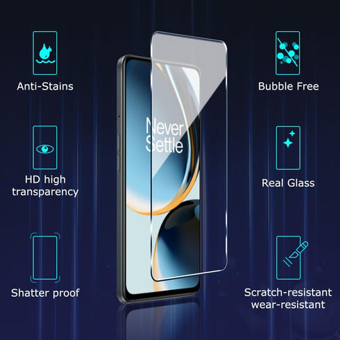 2 PACK OnePlus Nord N30 5G Screen Protector Glass, Premium 9H Hardness Anti-Scratch Easy Install Tempered Glass Screen Protector for OnePlus Nord ...