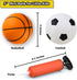 Toddler & Little Kids Basketball, 5" Mini Basketball w/Pump, Small Inflatable Balls for Boys and Toddler, Indoor Outdoor Basketball Set, Safe PVC ...