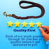Leather Short Dog Leash 15 Inch - Short Dog Traffic Lead for Large Dogs Training and Walking - Braided Leather Dog Tab for Large Dogs - Full Grain...