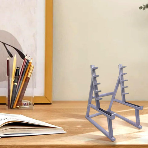 Squat Rack Pen Holder Fun Desk Accessories for Office Funny Pen Holder for Men Desk Mini Pen Organizer Unique for All Fitness Enthusiasts and Weig...