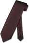 Vesuvio Napoli Necktie Solid Chocolate Brown Color Men's Neck Tie...