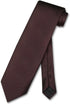 Vesuvio Napoli Necktie Solid Chocolate Brown Color Men's Neck Tie...