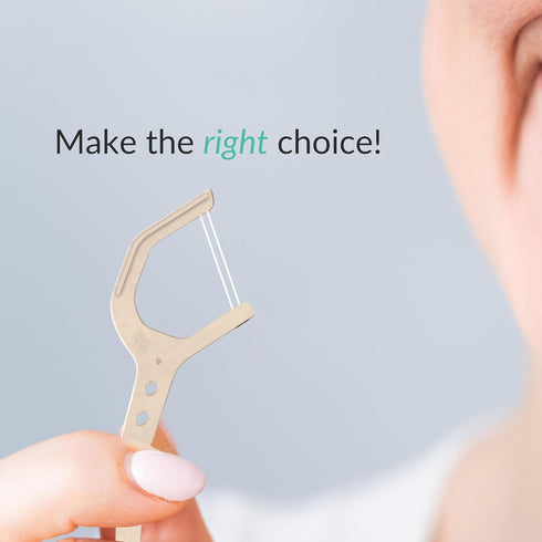 Natural Dental Floss Picks (200) - Vegan, Sustainable, Reusable Floss Sticks for Adults and Kids with Dental Pick - Plaque Remover for Teeth Clean...