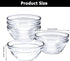 Mini Glass Bowls Set of 6 Small Dipping Bowls Sauces Jam Chutney Nut Dessert Ice Cream Sundae Serving Bowls Sauce Bowls for All Condiments Transpa...