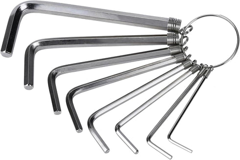 Allen Wrench Hex Key Set, 8 in 1 Metric L Shape Hexagon Head Wrench, Wrench Size: 1.5mm, 2mm, 2.5mm, 3mm, 3.5mm, 4mm, 5mm, 6mm...
