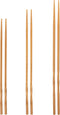 YOSUKATA Reusable Natural Wooden Long Cooking Chopsticks Set of 3 pairs: 11.8 inch, 13-inch, 14.2 inch Brown Long Wok Wooden Chopsticks Reusable...