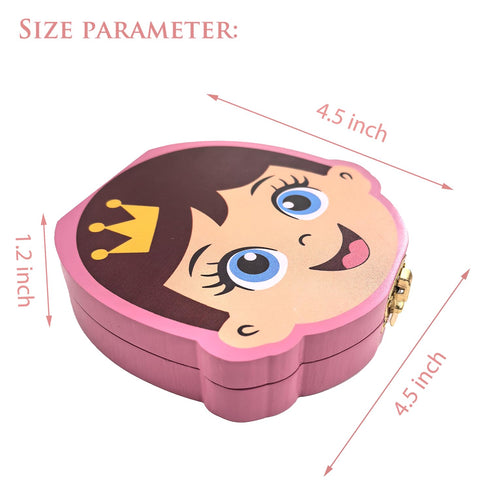 PAMBO Baby Tooth Fairy Keepsake Box | Child Tooth Saver & Holder Gift Box for Girls...