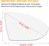 X AUTOHAUX Passenger Right Side Mirror Glass Replacement Heated with Backing Plate for Volkswagen Golf MK7, for Volkswagen Jetta 2019-2021, for Vo...