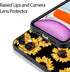 ZIYE Compatible with iPhone 11 Case Sunflower with Camera Lens Protective Cover for Girl for Women,Hard PC Back Anti Slip Grip Bumper Protective C...
