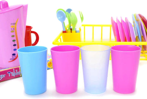 PowerTRC Kids Wash and Dry Kitchen Dishes and Tea Playset...