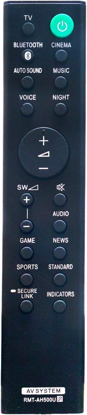 ALLIMITY RMT-AH500U Replaced Remote Control Compatible with Sony Sound Bar AV Systems SAWS350 SA-WSD35 SA-WS350 SA-S350 HT-SD35 HT-S350 HTS350 SAS...