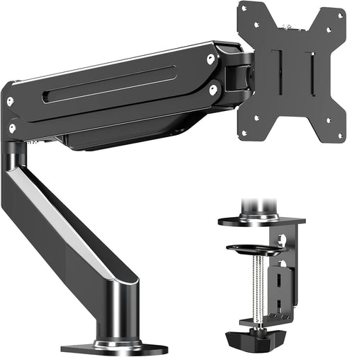 Suptek Monitor Mount Gas Spring Monitor Arm Desk Mount Monitor Stand Fully Adjustable Fits 17 20 22 23 24 26 27 inch Monitors Weight Capacity up t...