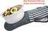 Silicone Oven Mitts Heat Resistant 932? with Waterproof & Non-Slip Kitchen Mittens, Set of 2 Extra Long Oven Gloves with Soft Cotton Terry Lining ...