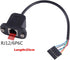 RJ12 6P6C Cable to 6 Pin 0.1" Pitch Debug Terminal Block Adapter 6 Ways Telephony Female Connector Socket Bulkhead Panel Mount Extension Cable...