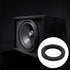 AnRui 4 Inch Universal Fit Car Speaker Spacer Adaptor Ring Mounting Bracket Plastic Black Car Stereo Speakers Spacer, 2Pcs...