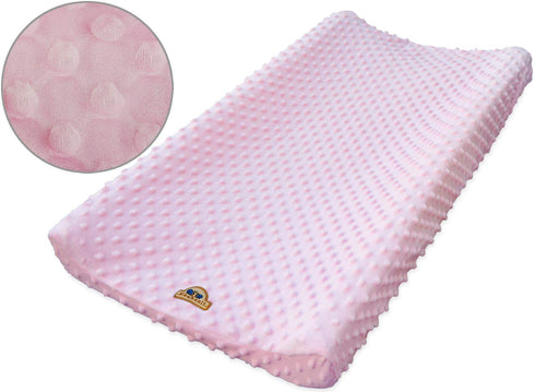 BlueSnail Ultra Soft Minky Dot Changing Pad Cover (Pink,one Size)...