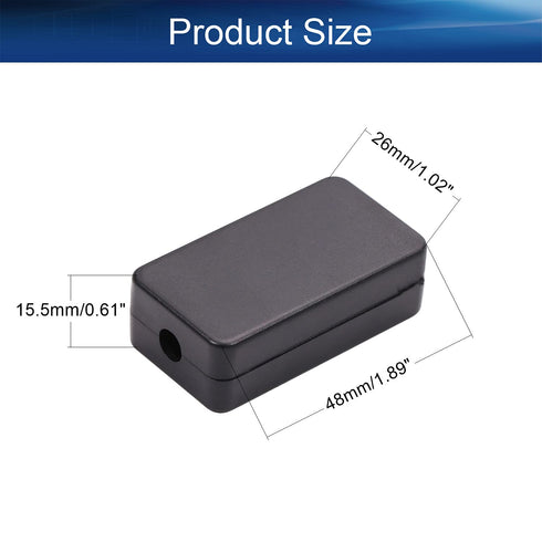Auniwaig 10Pcs Electronic Project Junction Box Enclosure Plastic Arduino Case ABS Dustproof Waterproof Project Boxes for Indoor Outdoor Use, Black...