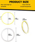 Qasim 1-Pair White 70MM 60SMD COB LED Halo Ring Angel Eyes Car LED Fog Light DRL with lampshade Cover 12V 24V DC...