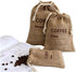 Cereals Jute Woven Bundles Coffee Bean Bags Kitchen Sundries Peas Bags Sacks Date Record Natural Burlap Bags Drawstring Reusable (3, 11.8" X 7.87"...