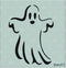 Stencil1 Ghost Stencil 5.75" x 6" - Durable Quality Reusable Stencils for Painting - Ghost Stencil Halloween & Pumpkin Decorating Items and Decor ...
